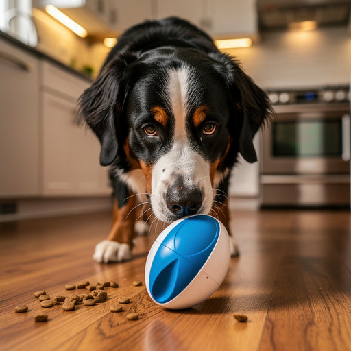 Bernese Mountain Dog with WobbleChew Treat Dispensing Tumbler - LylaLoo