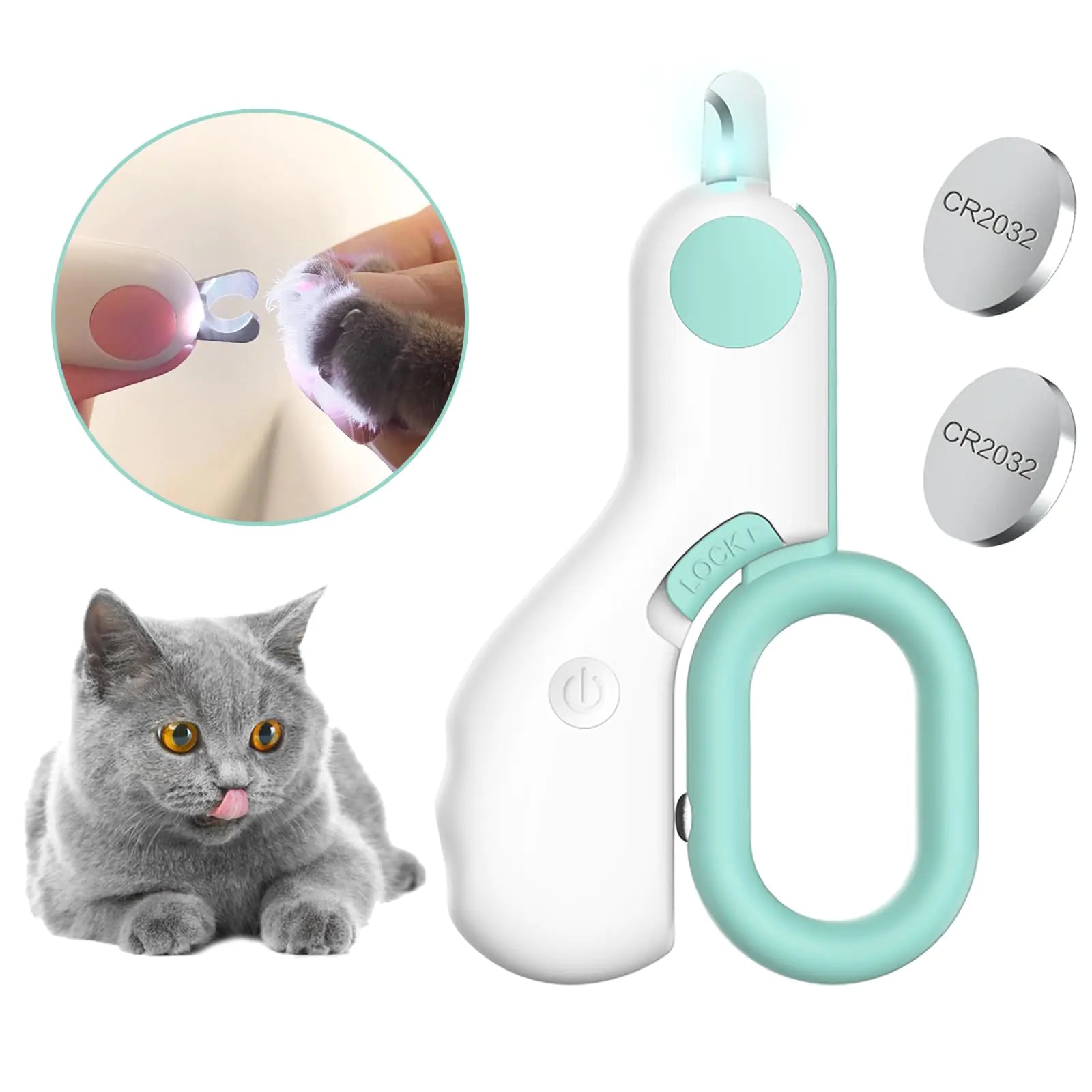 Pet Nail Clippers with LED Lights