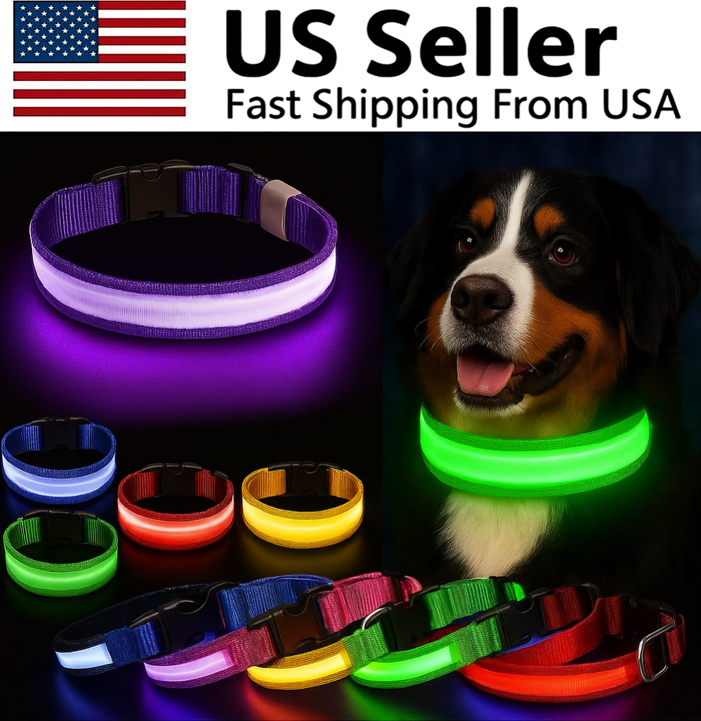 GlowPup LED Safety Dog Collar