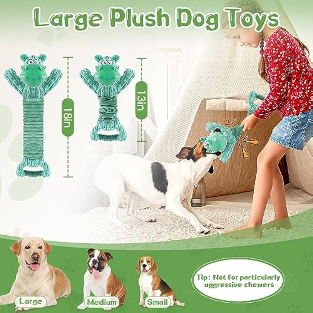 SquishPup Oversized Squeaky Plush